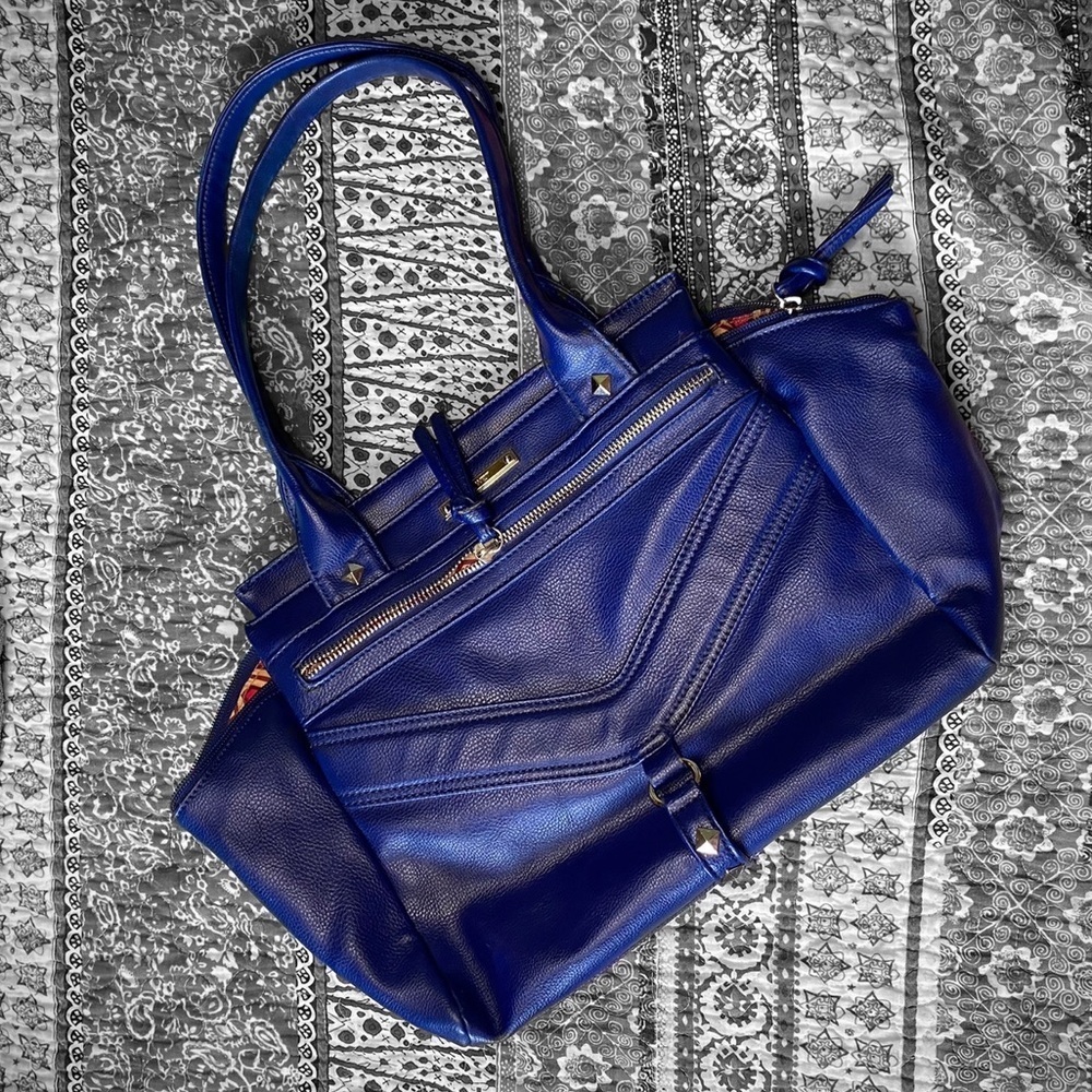 NINE West royal blue bag